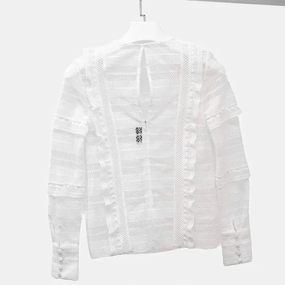 Self-Portrait Ruffle Blouse - Picture 3 of 9